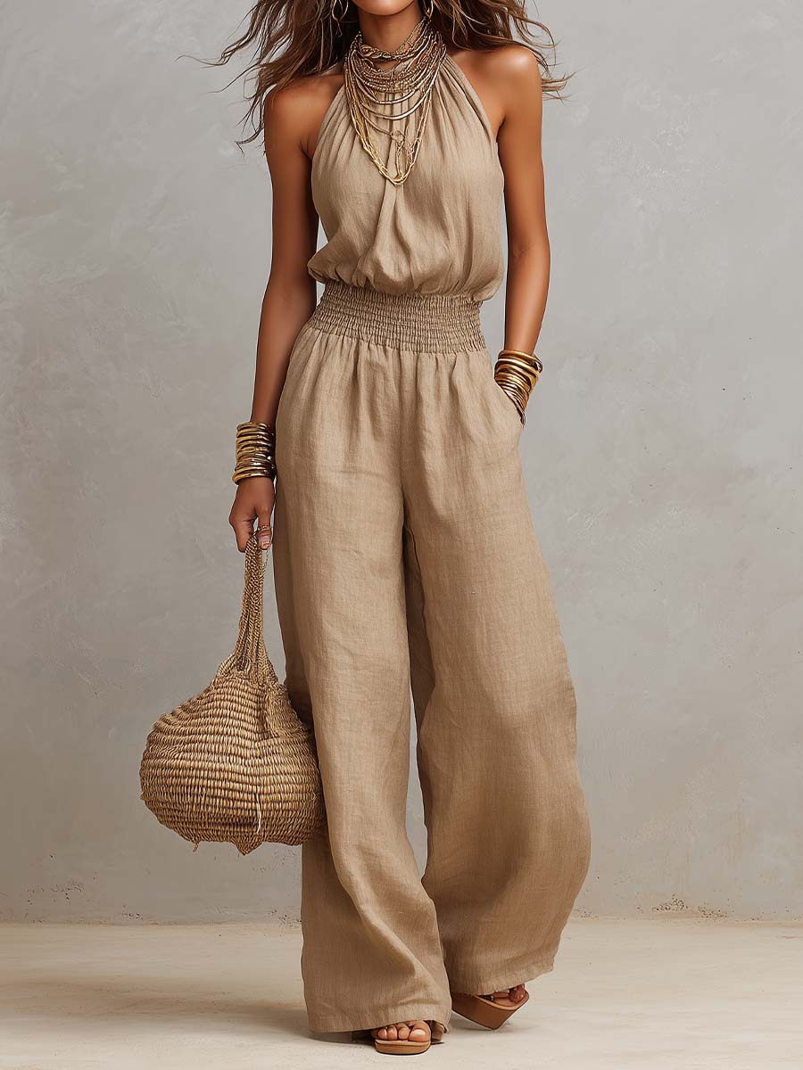 Lisandra | Elegant Halter-Neck Jumpsuit