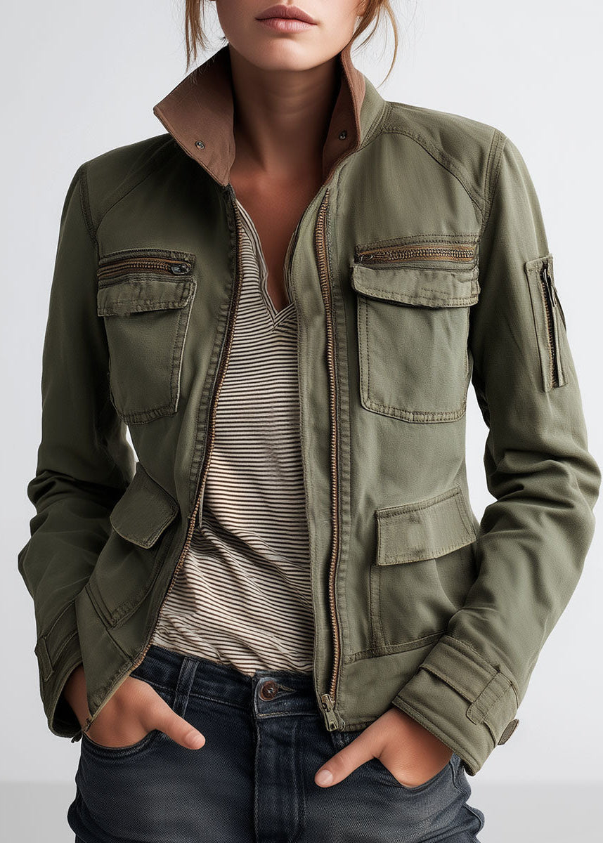 Roxanne | Military-Inspired Cargo Jacket