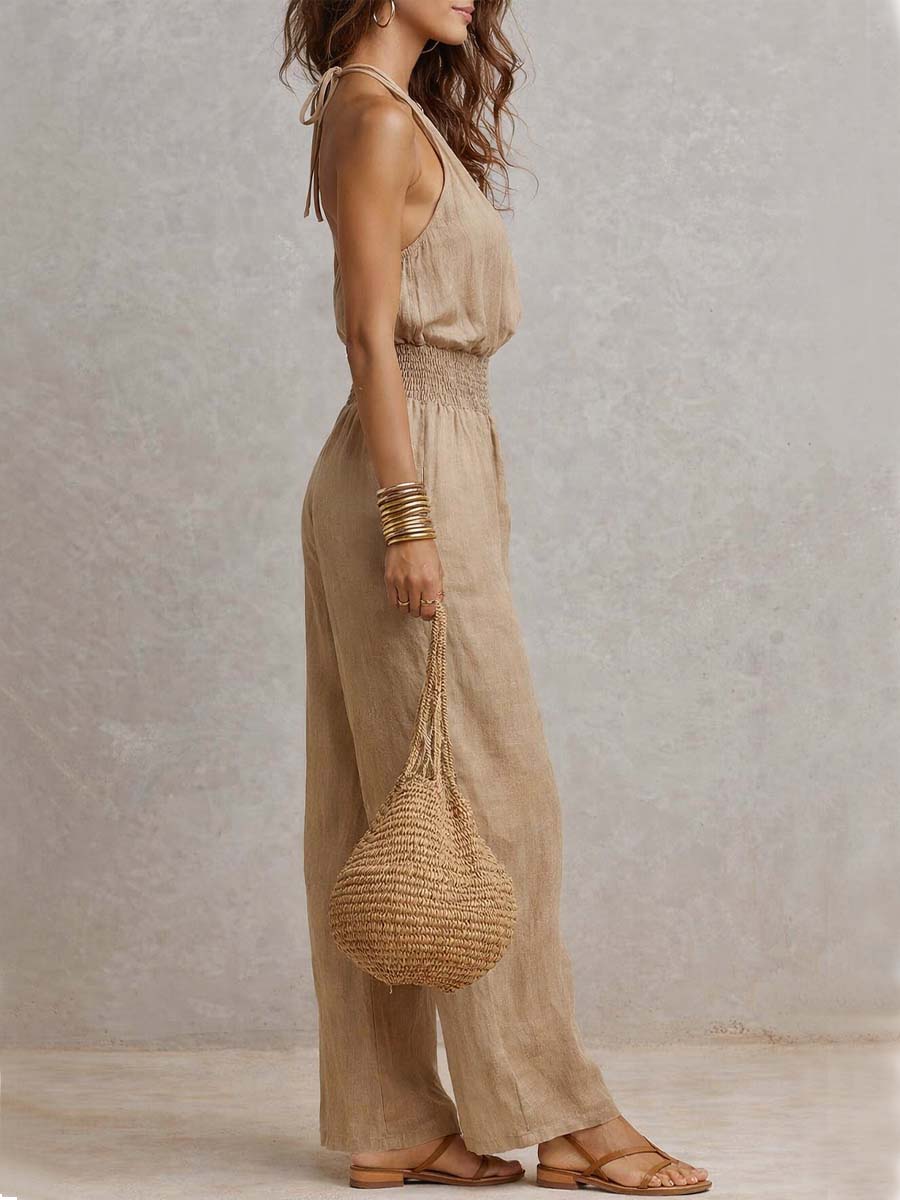 Lisandra | Elegant Halter-Neck Jumpsuit