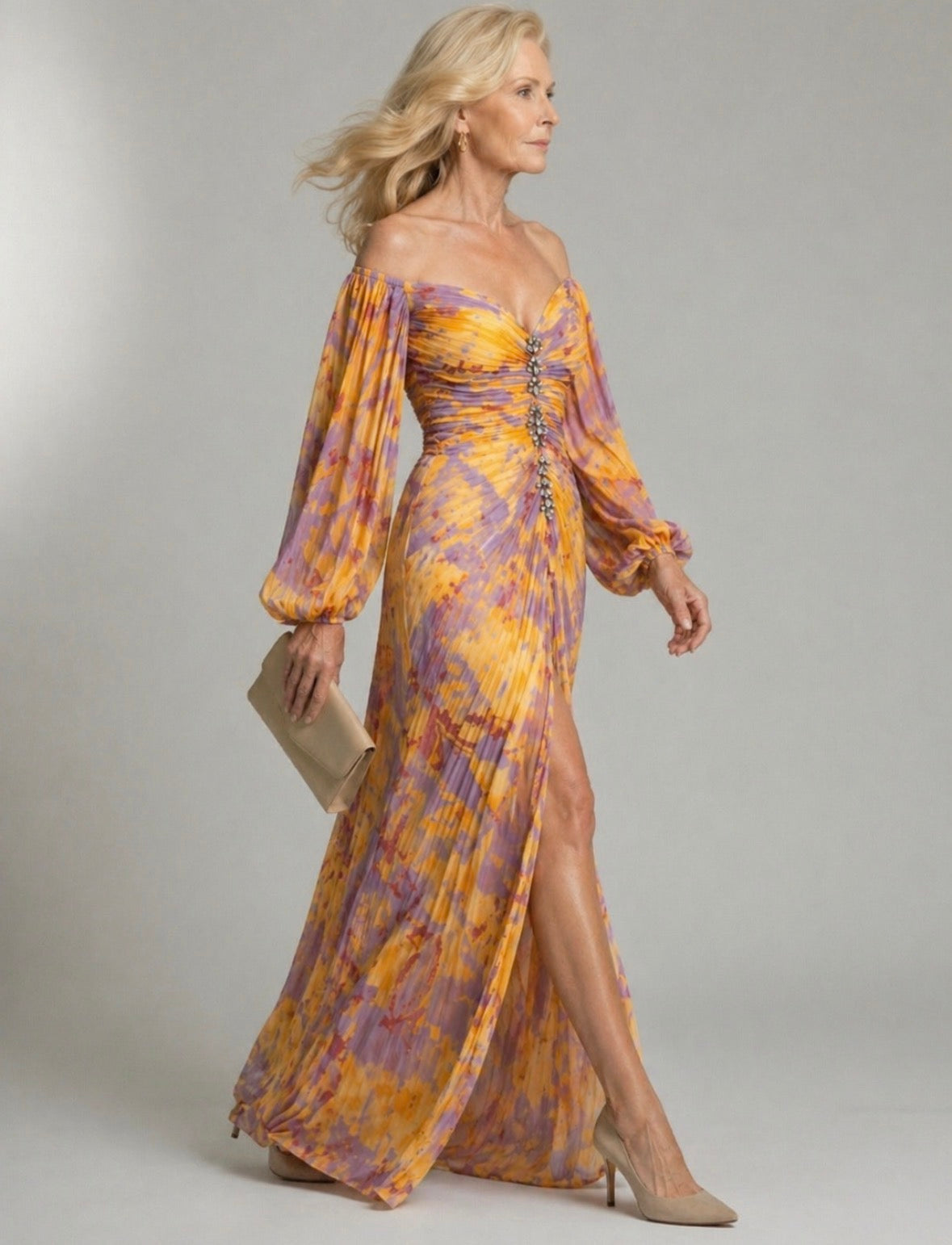 Odette-Rose | Elegant Dress with V-Neck