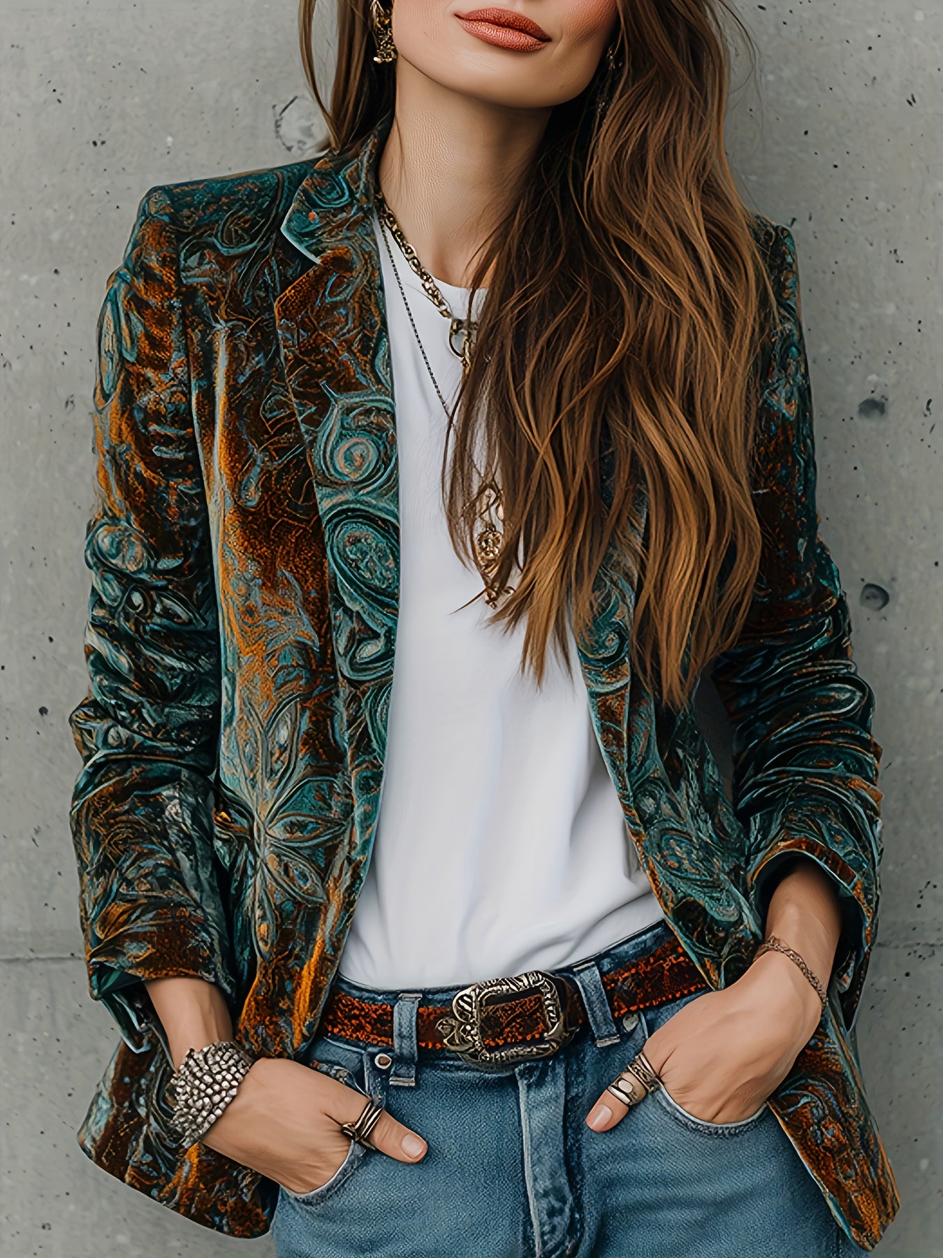 Vienna | Elegant Printed Blazer