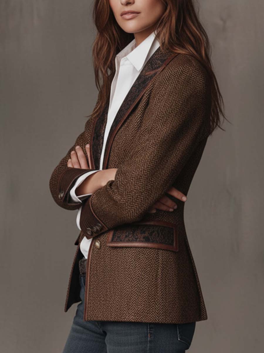 Storm | Herringbone Tailored Blazer