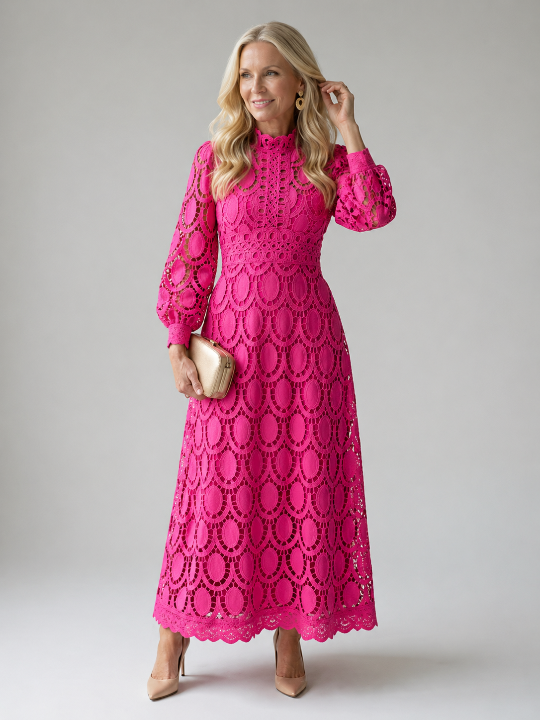 Starla | Lace Midi Dress
