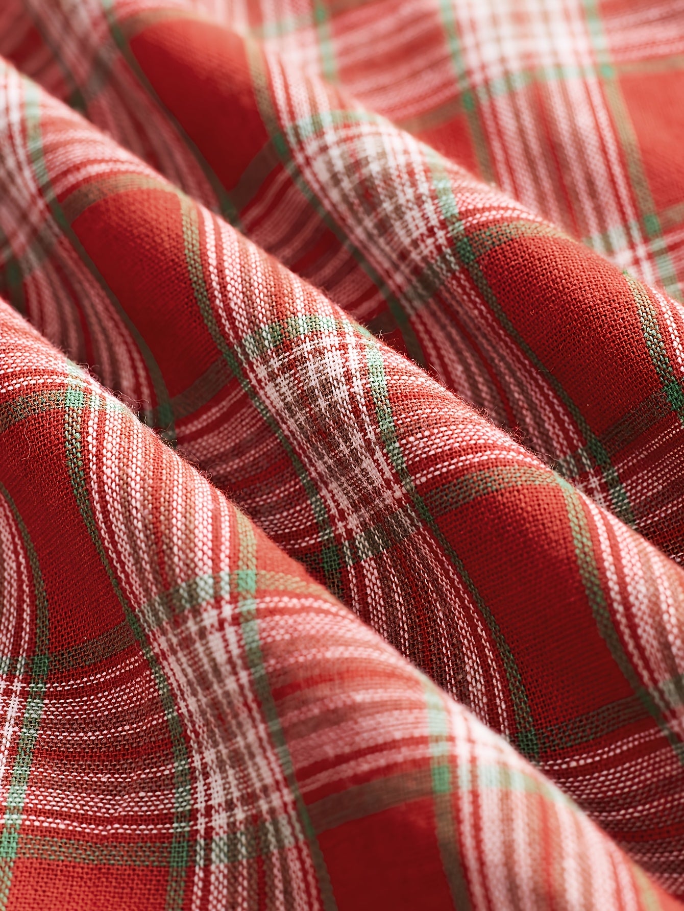 Calypso | Red Plaid -Line Maxi Dress