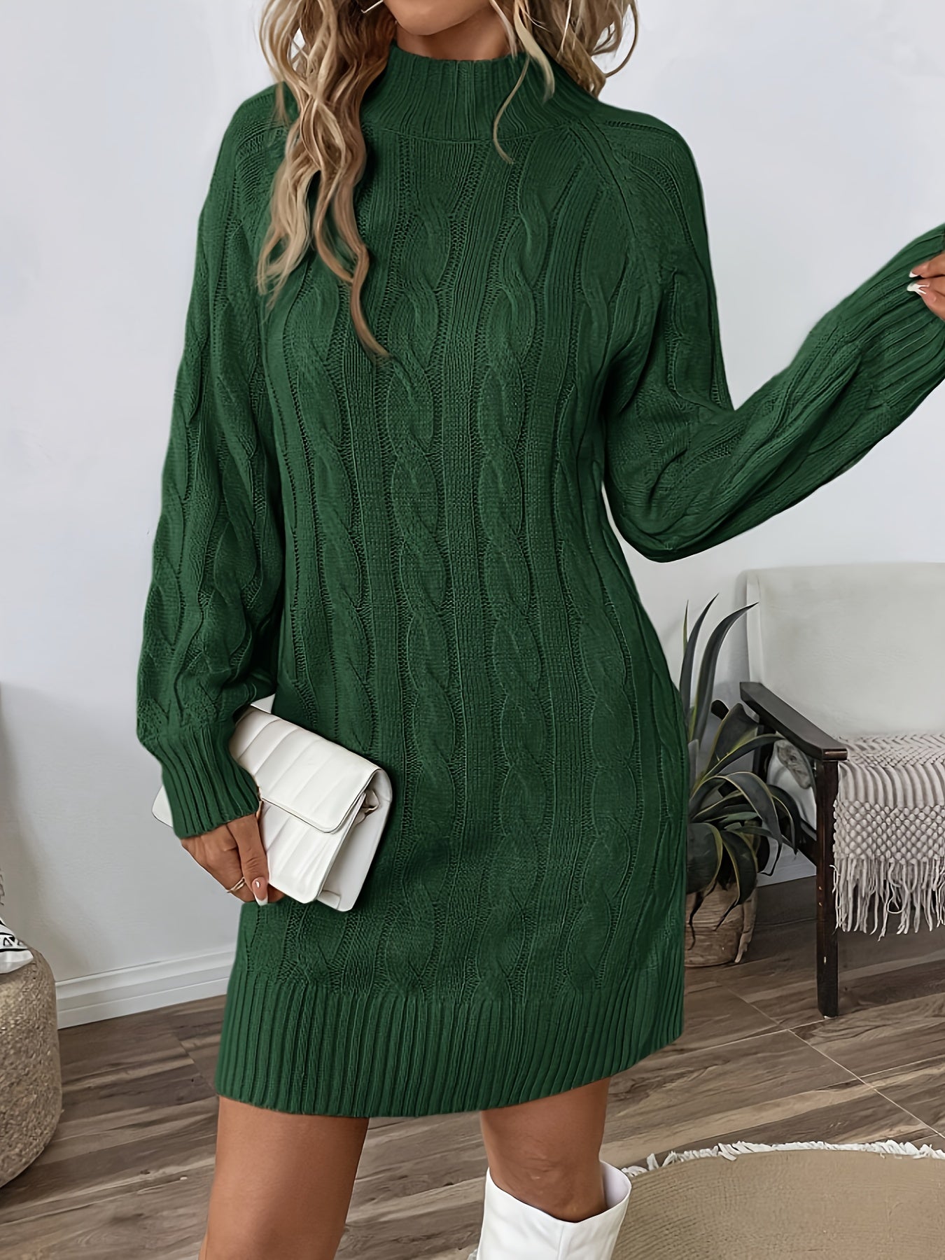 Nora | Twist Knit Sweater Dress