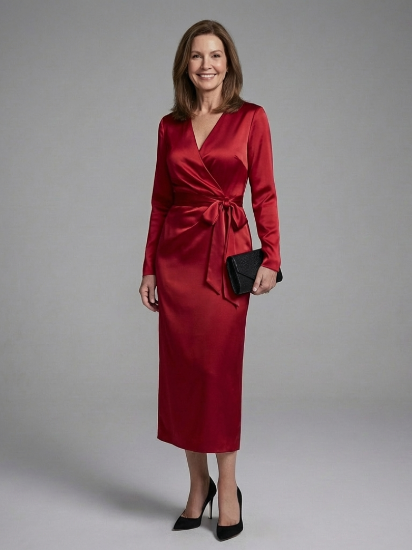 Xavienne | Side Closure Midi Dress
