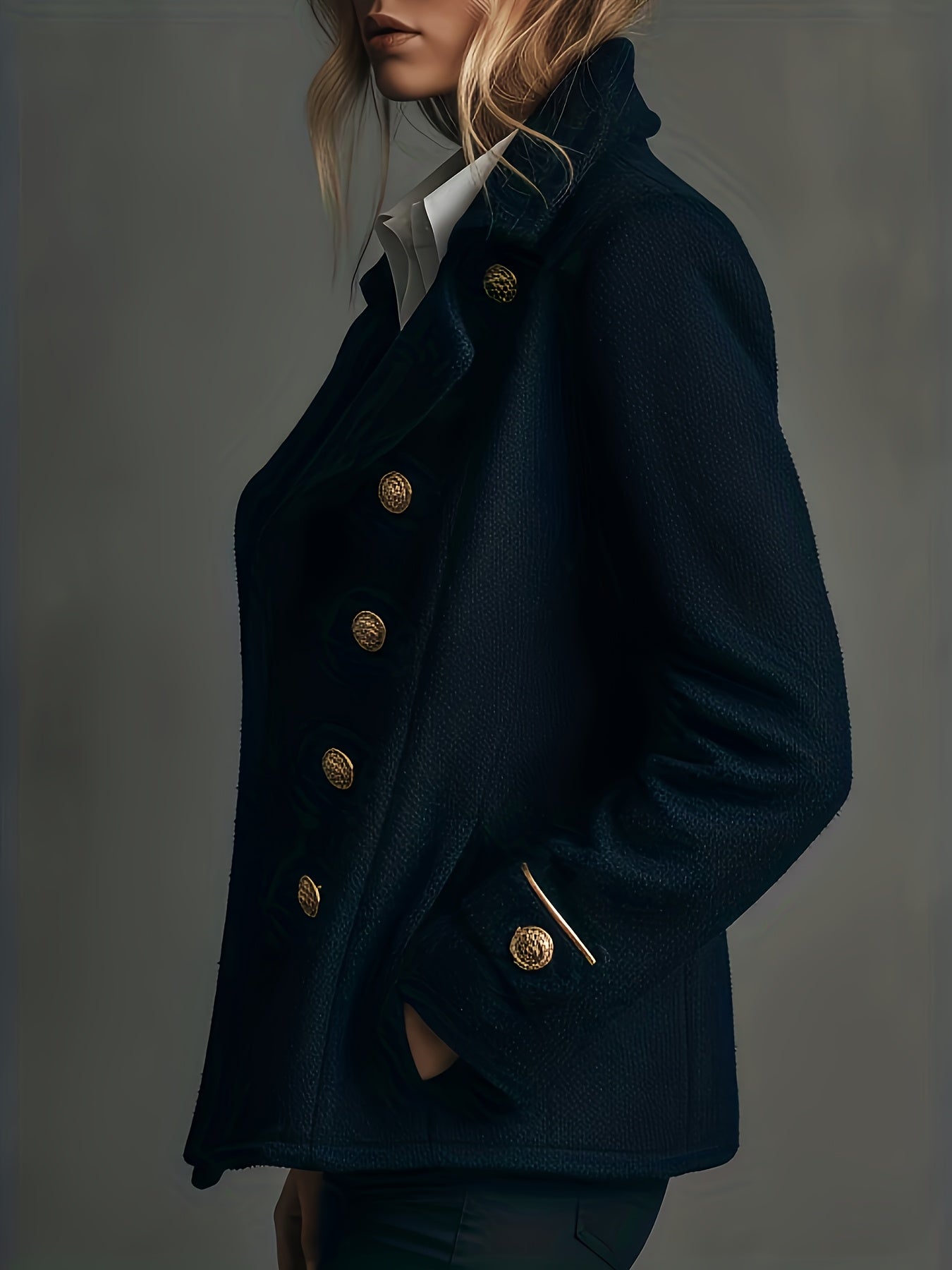 Danna | Royal Navy Blazer Coat