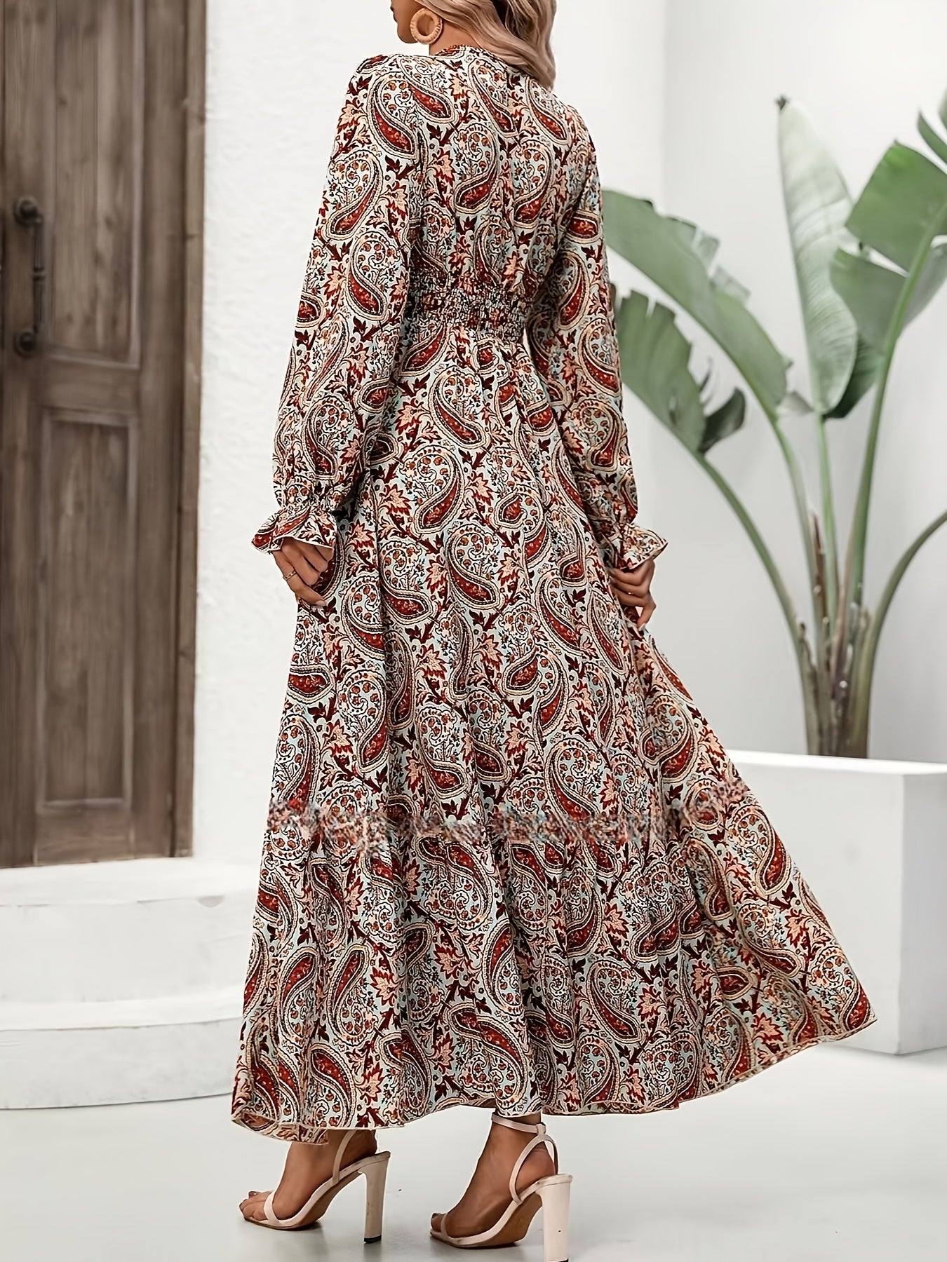 Nahlia | Women's Flared Dress with Gathered Waist