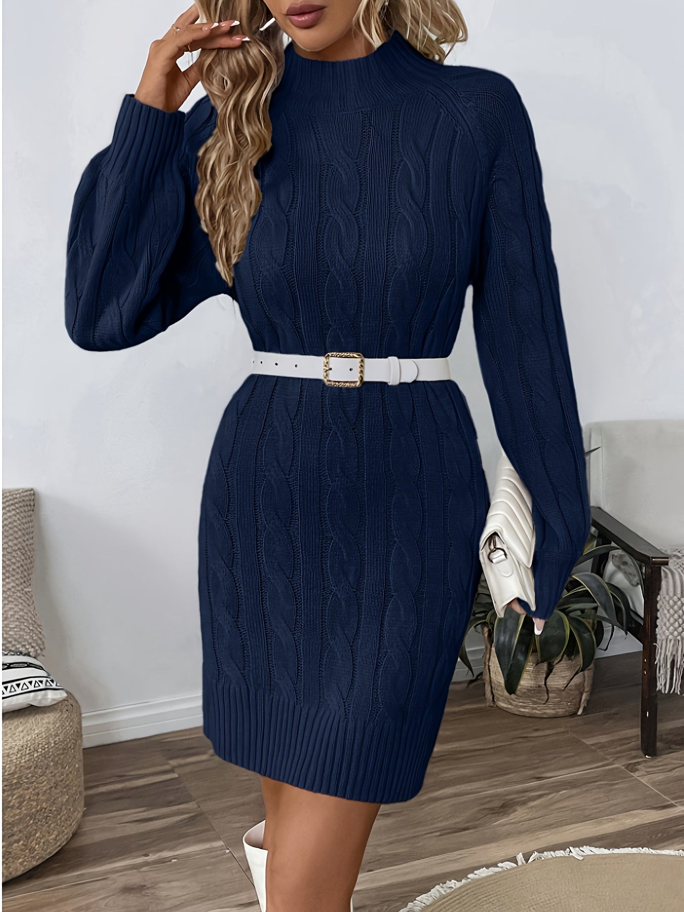 Nora | Twist Knit Sweater Dress