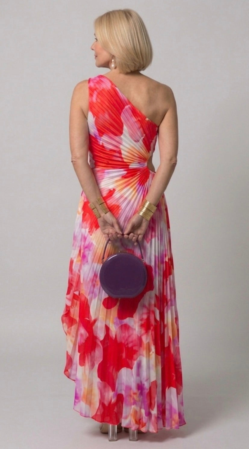 Nixie | Pleated One-Shoulder Dress