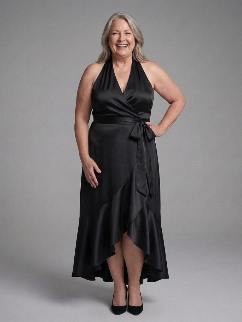 Zanetta | High-Low Dress with Neck Straps