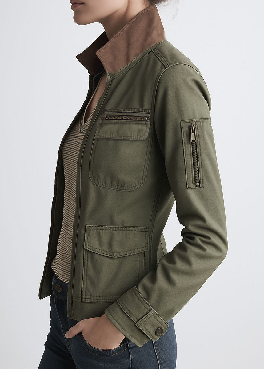 Roxanne | Military-Inspired Cargo Jacket