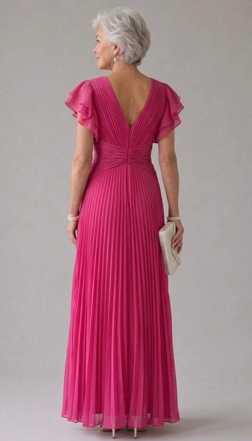 Saoirse | Pleated Evening Dress
