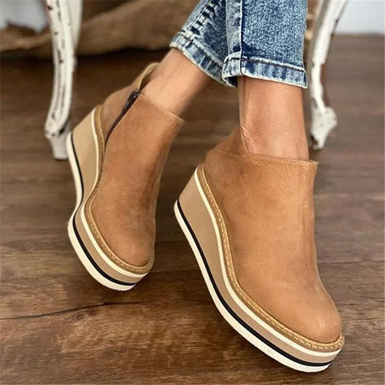 Kamalaâ„¢ Casual Wedge Ankle Boots
