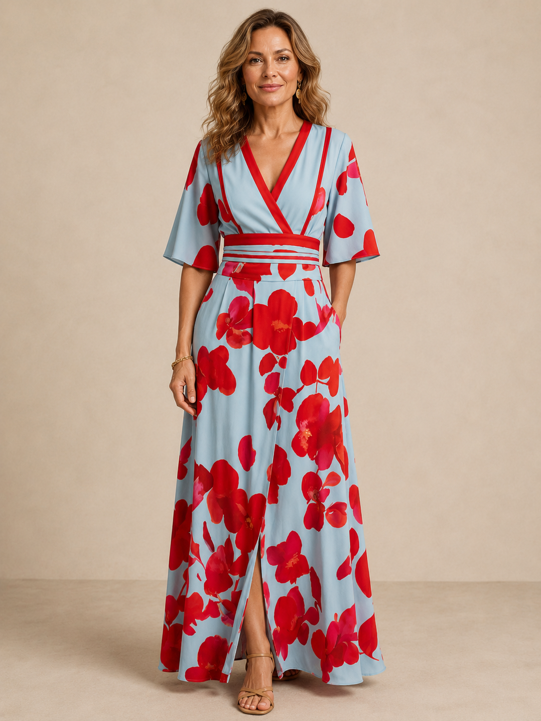 Aniyah | Elegant Floral Maxi Dress