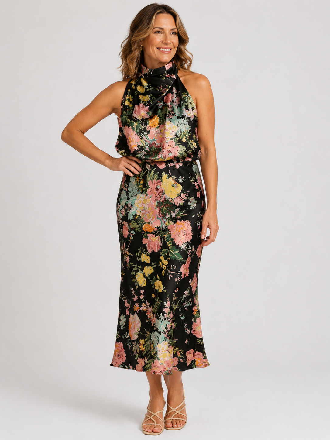 Dayna | Elegant Sleeveless Floral Maxi