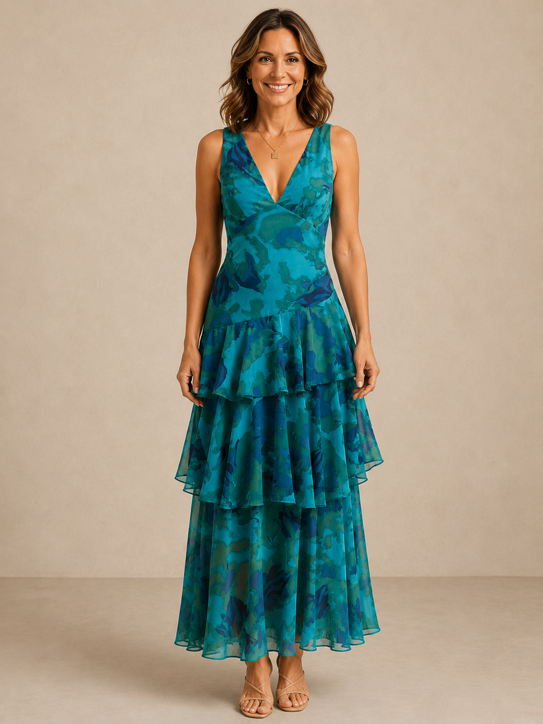 Ellery | Graceful Watercolour Maxi Dress