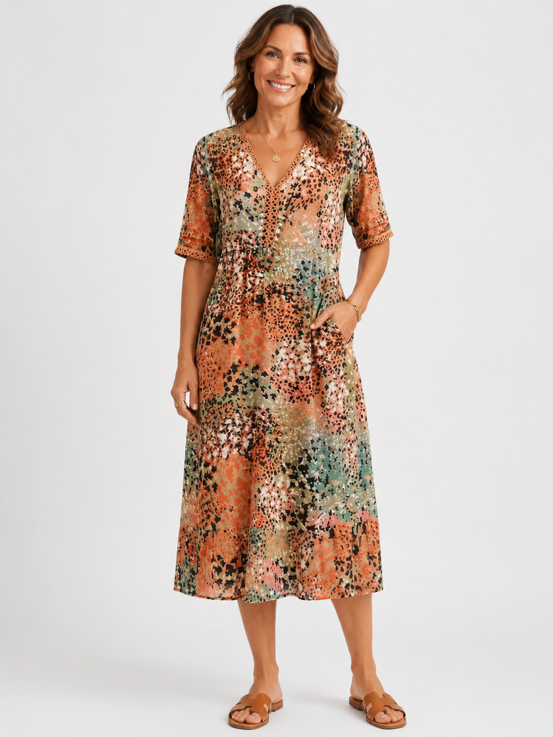 Emmie | Relaxed Floral Midi Dress