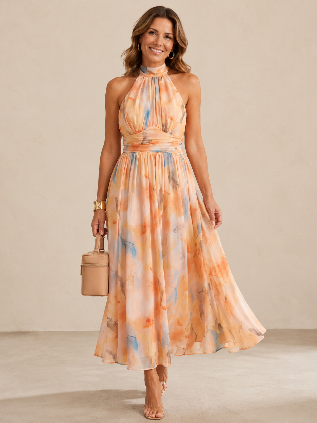 Frankie | Graceful Pastel Maxi Dress