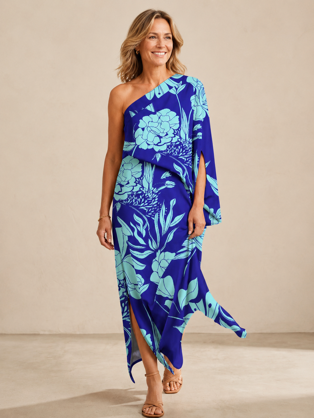Avalon | Elegant One-Shoulder Maxi Dress