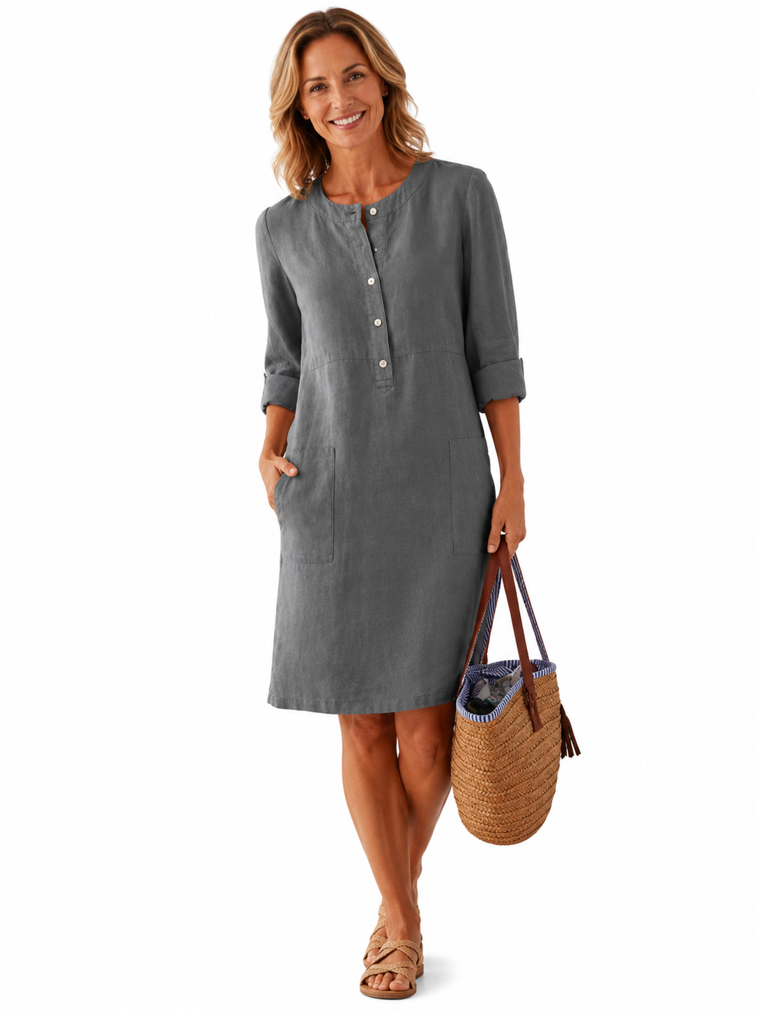Rhiannon | Casual Long Sleeve Tunic Dress