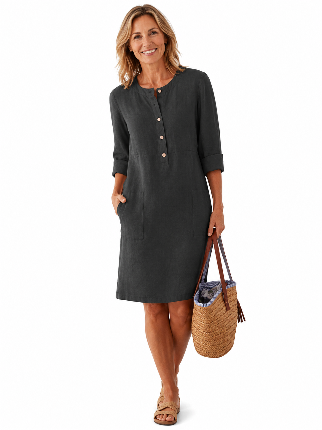 Rhiannon | Casual Long Sleeve Tunic Dress
