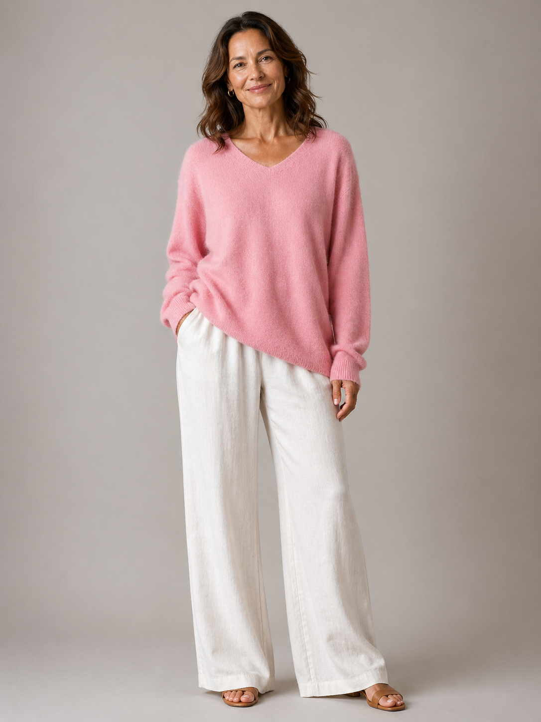 Ella | V-Neck Knit Jumper