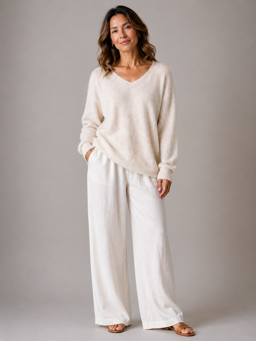 Ella | V-Neck Knit Jumper