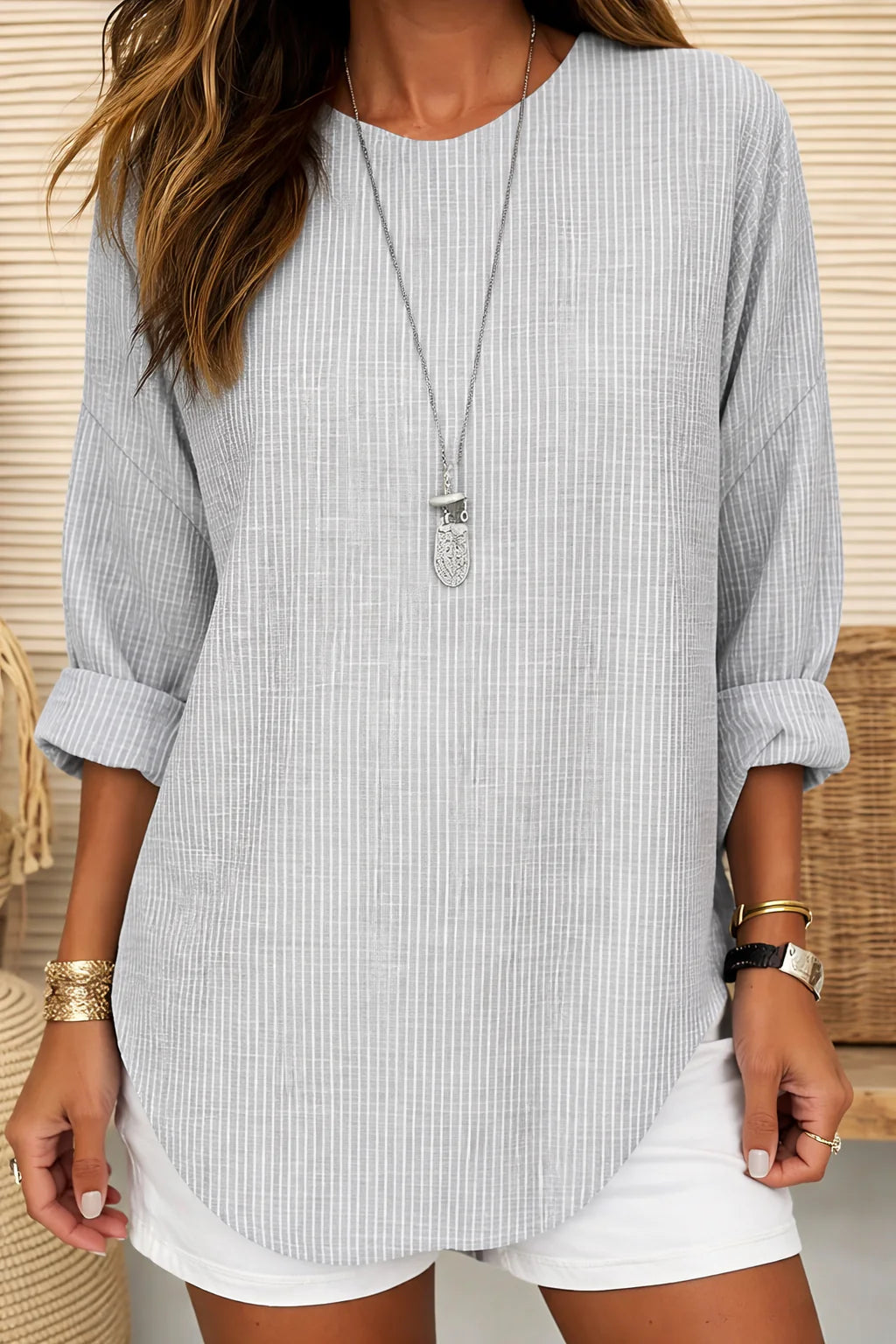 Sylvia | Classic Striped Long Sleeve Top