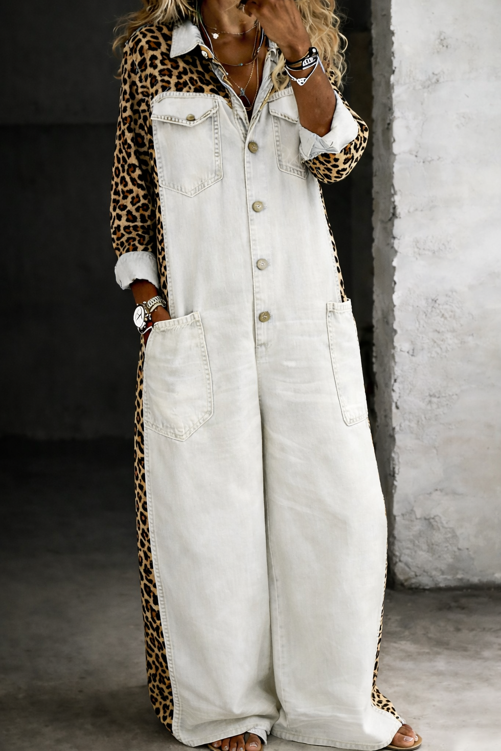 Amanda™ | One Piece Shirt Jumpsuit