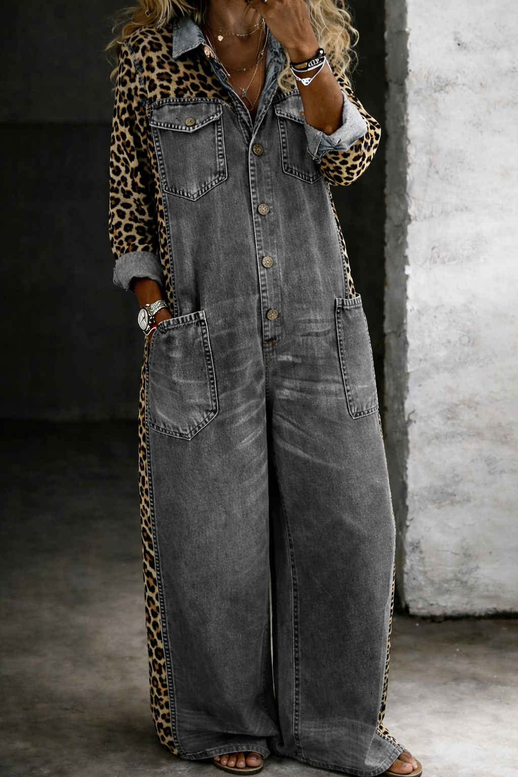 Amanda™ | One Piece Shirt Jumpsuit