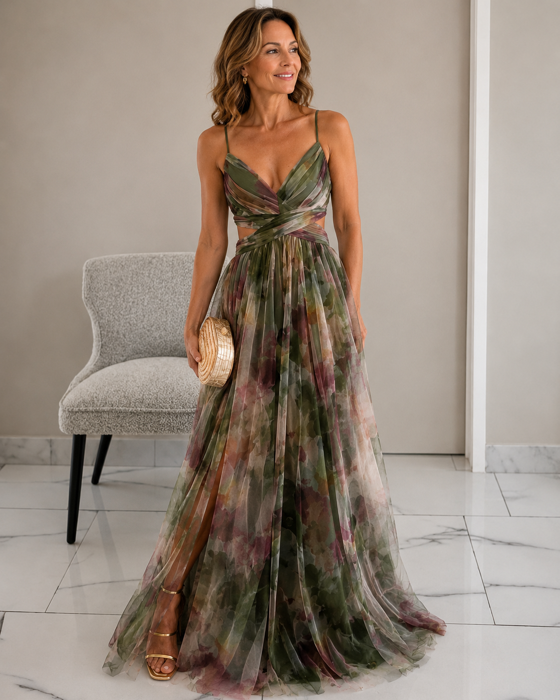 Aspen | Elegant Chiffon Maxi Dress