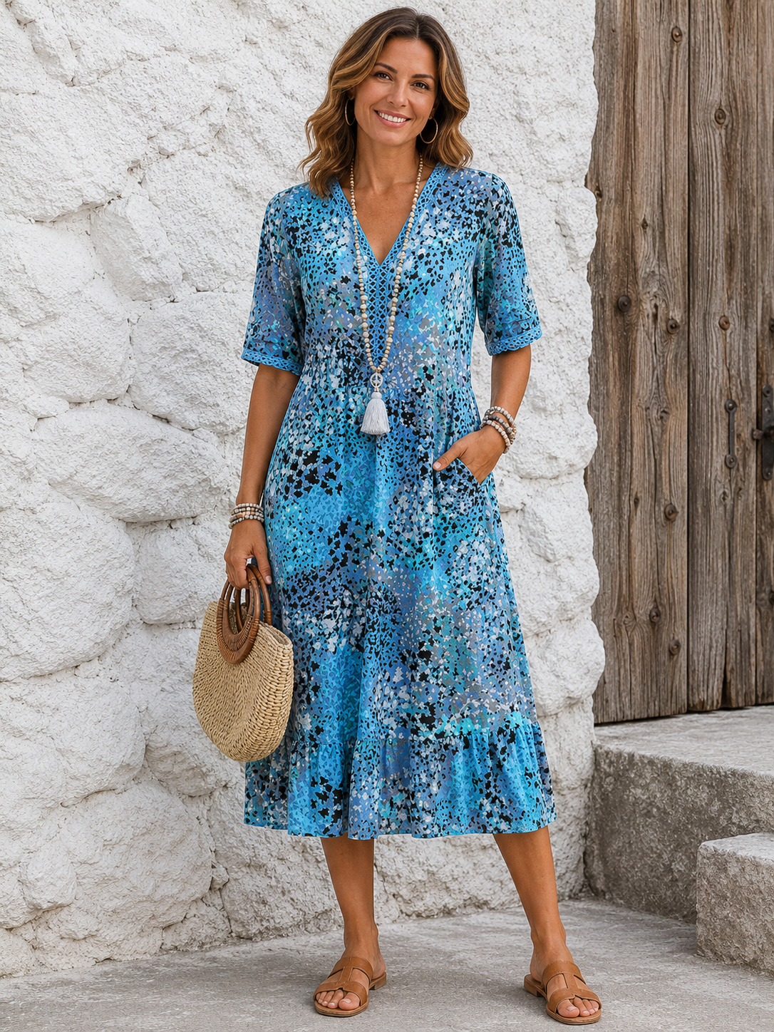Emmie | Relaxed Floral Midi Dress
