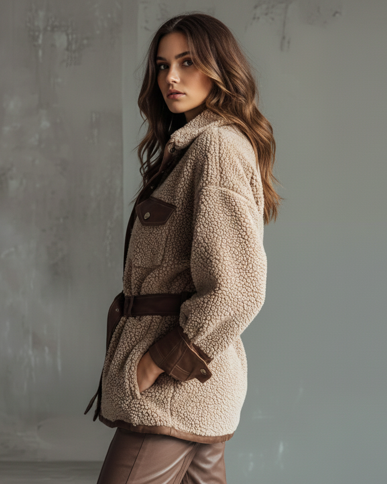 Dixie - Elegant Winter Sherpa Jacket