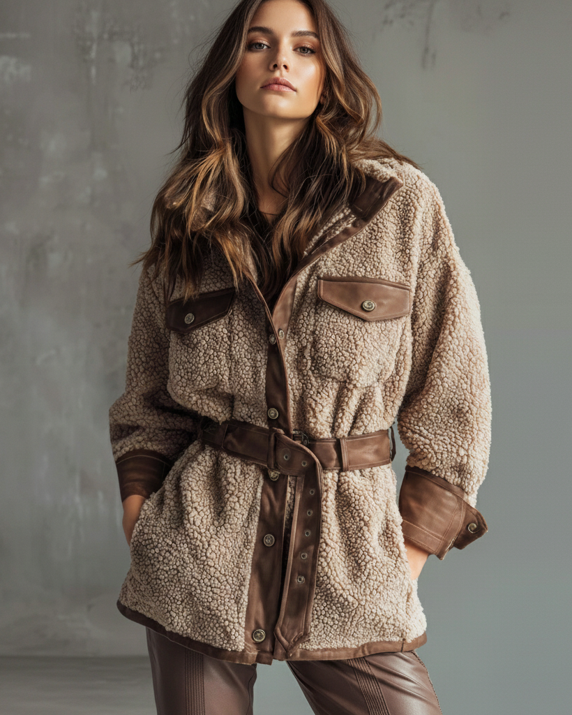 Dixie - Elegant Winter Sherpa Jacket