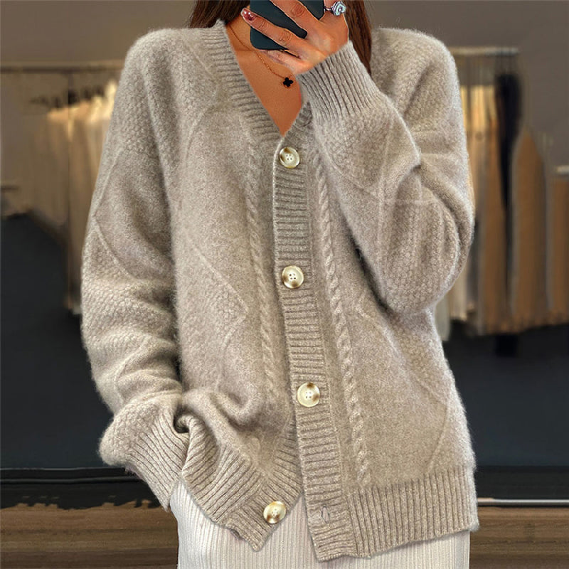 Lacey | Knitted V-Neck Cardigan