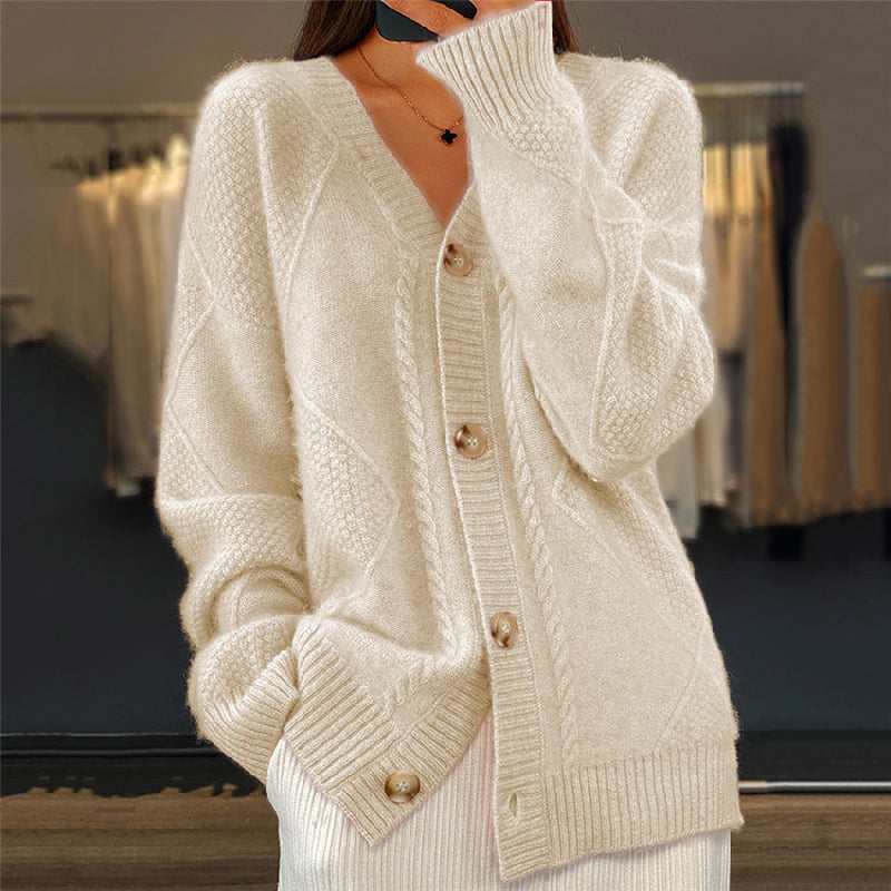 Lacey | Knitted V-Neck Cardigan