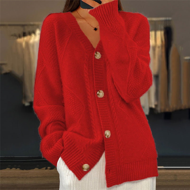 Lacey | Knitted V-Neck Cardigan
