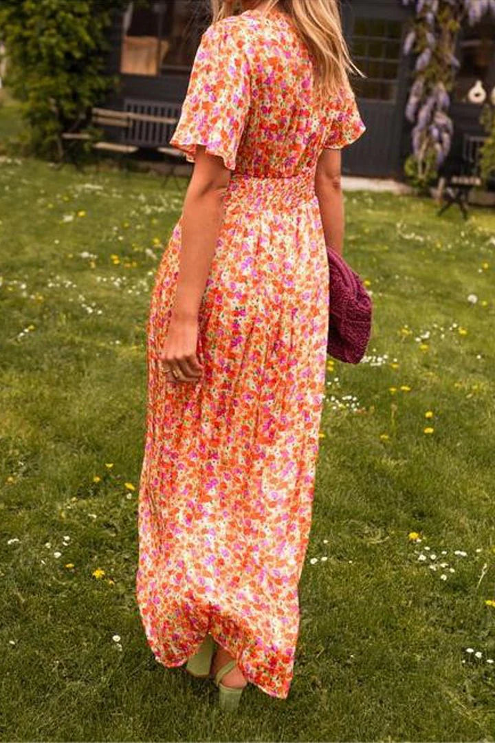 Lyra | Elegant Maxi Dress With Flowers