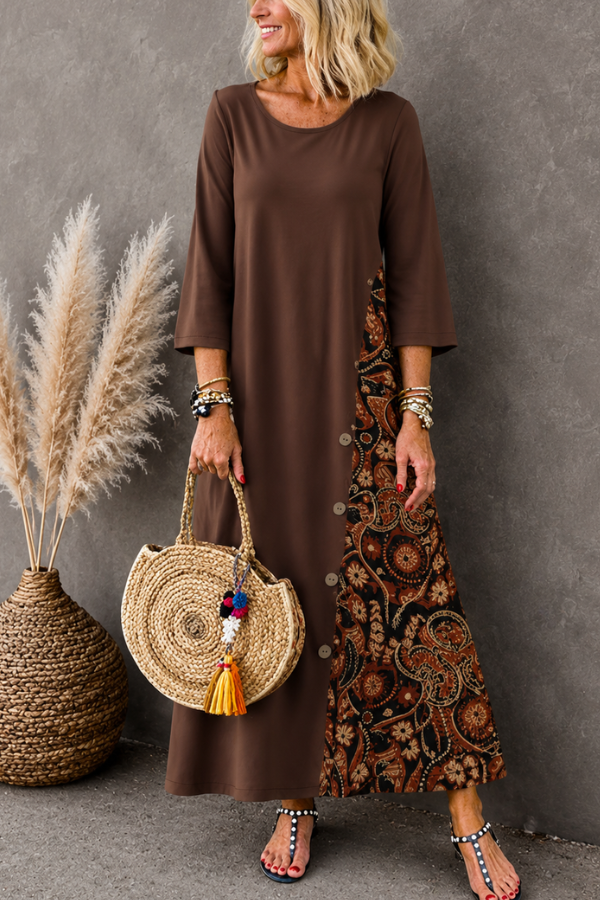 Flossie | Bohemian Maxi Dress for Autumn