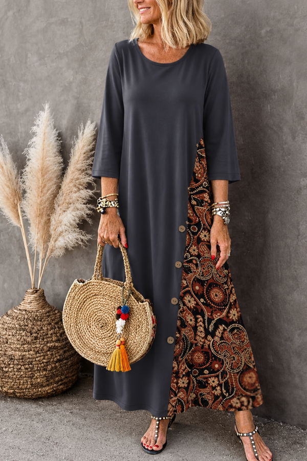 Flossie | Bohemian Maxi Dress for Autumn
