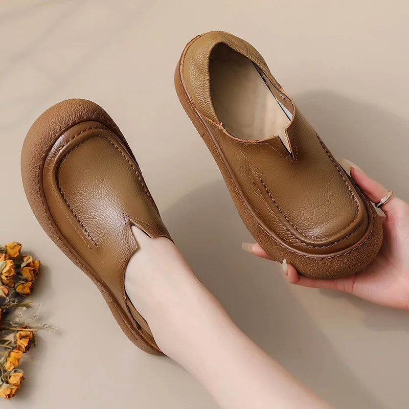 Sarah | Comfortable Orthopedic Leather Shoes | Easy Slip-On