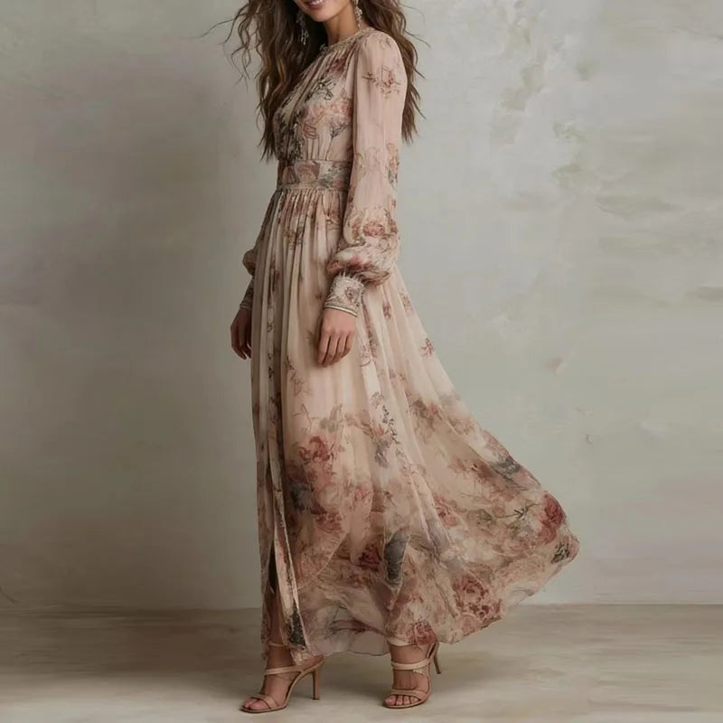 Sabrina | Vintage Floral Maxi Dress