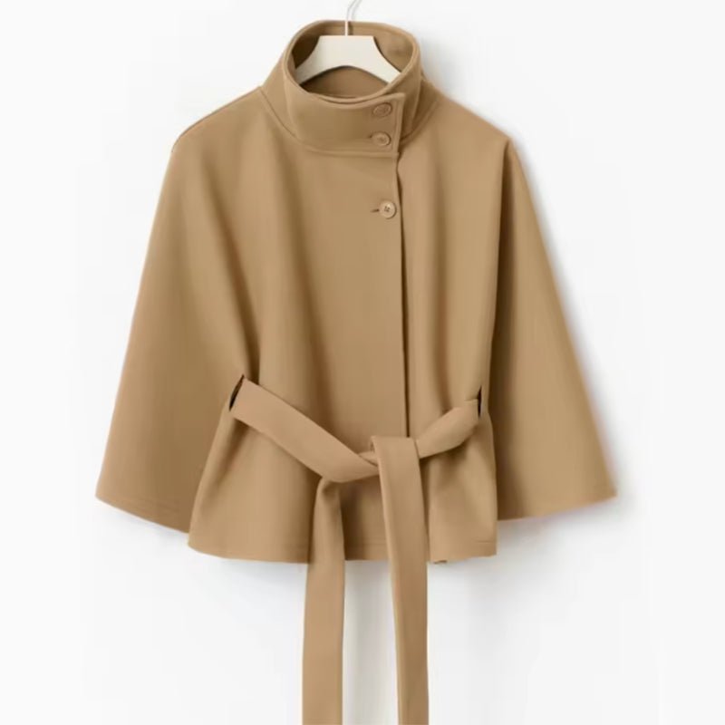 Constance | Belted Wool Cape Coat