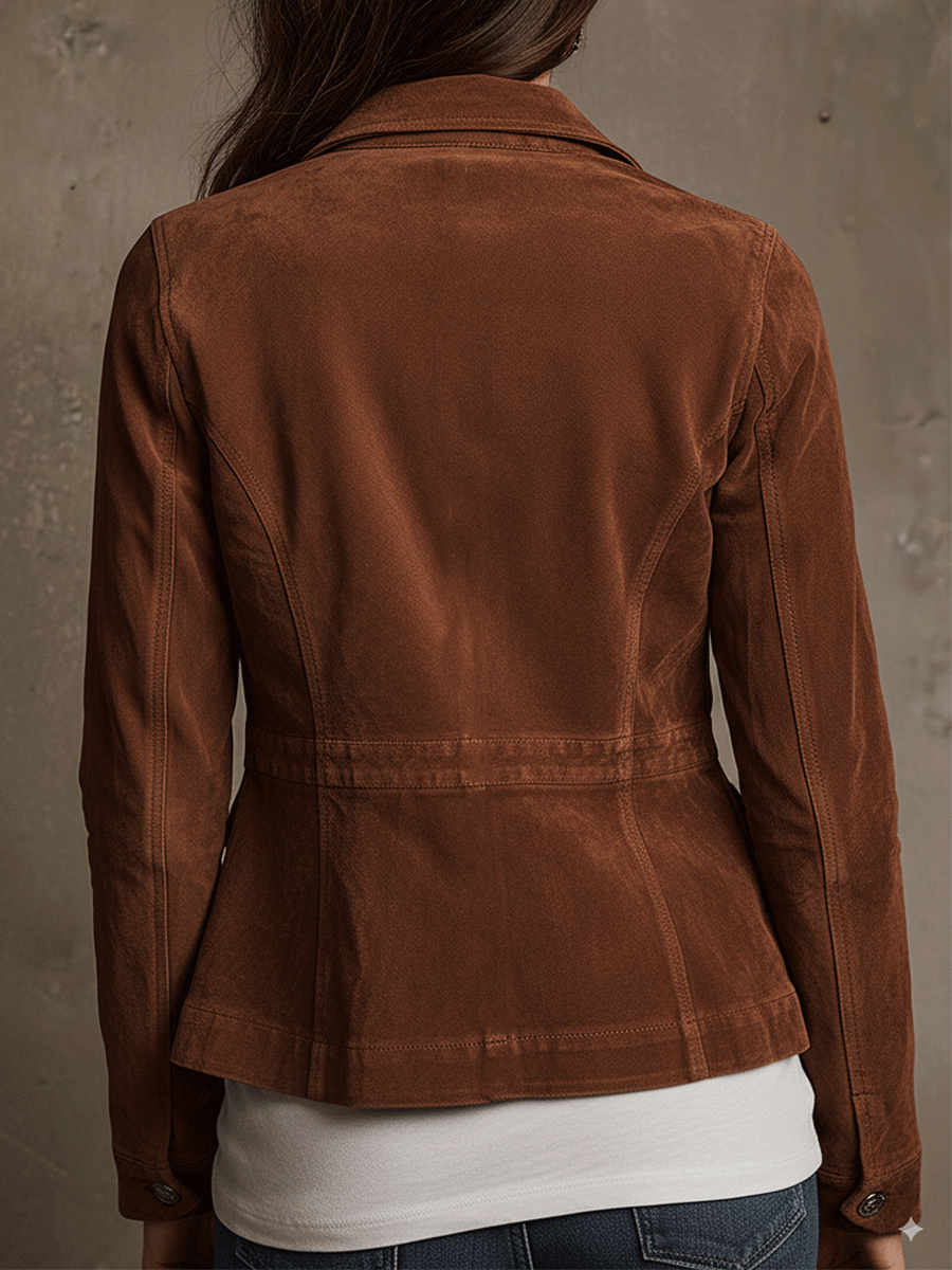 Melody | Brown Suede Field Jacket