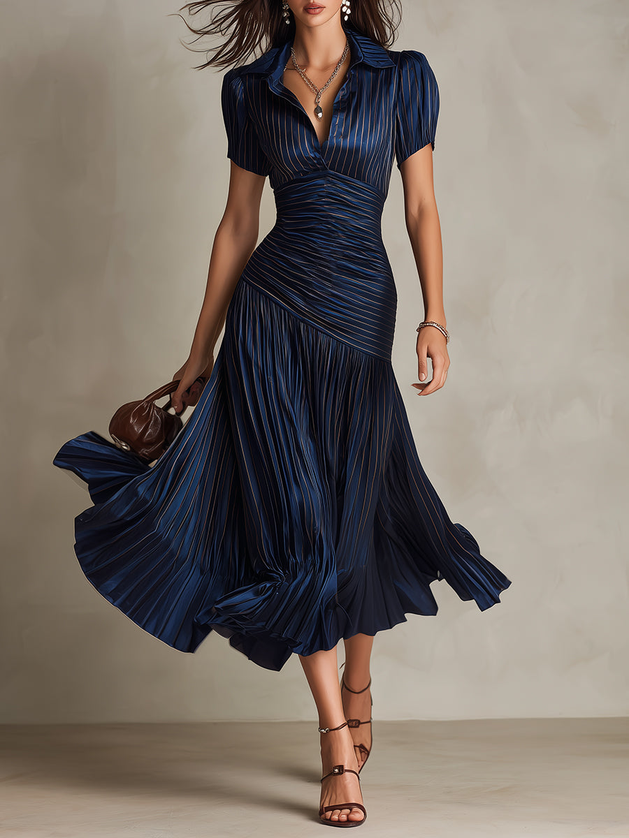 Zelie | Elegant Satin Flare Dress