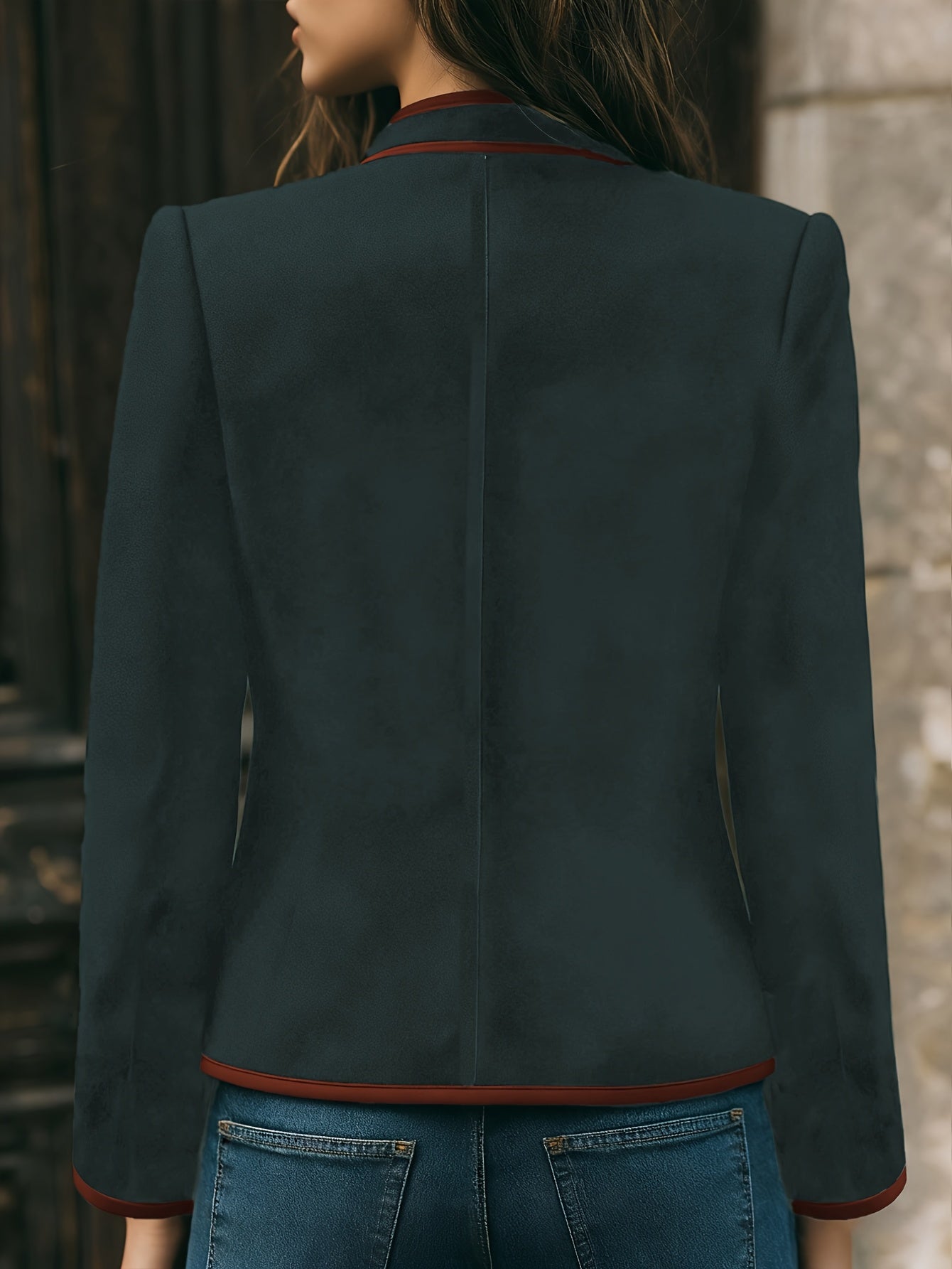 Anastasia | Elegant Embroidered Tailored Blazer