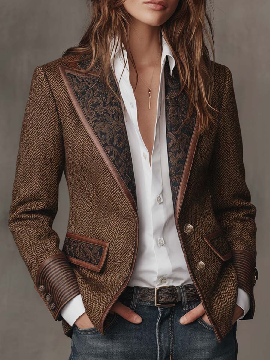 Storm | Herringbone Tailored Blazer