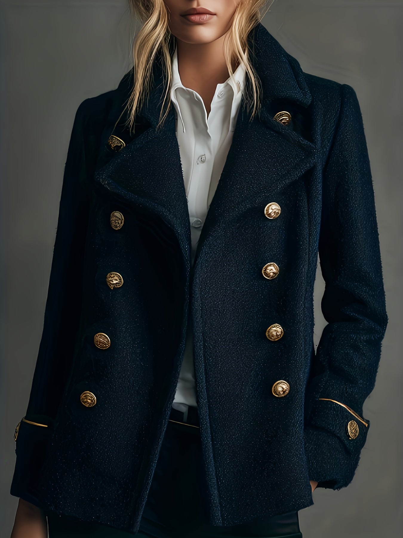 Danna | Royal Navy Blazer Coat