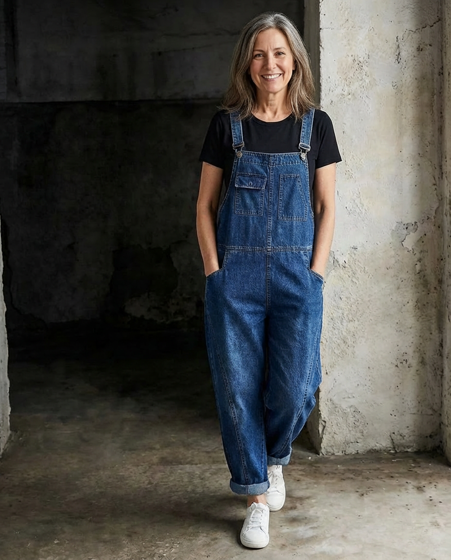 Jade™ | Baggy Bib Denim Overalls